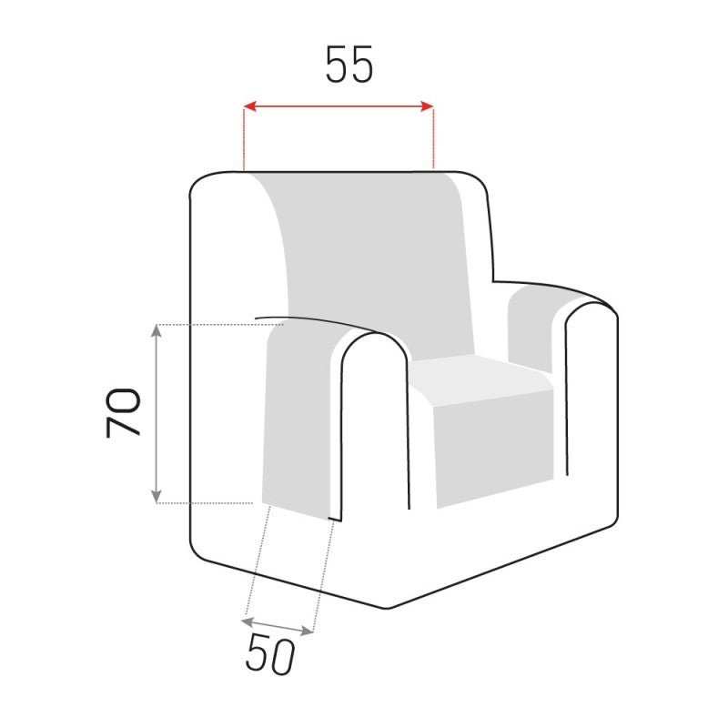 Cubre Sillón Antideslizante Coral