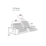 Cubre Sofá Acolchado Relax 2 y 3 plazas Bergen