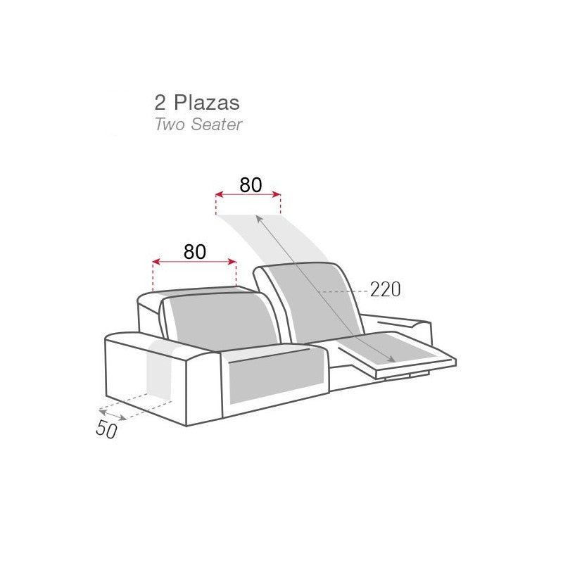 Cubre Sofá Acolchado Relax 2 y 3 plazas Bergen