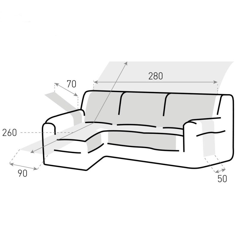 Cubre sofá Chaise Longue DRY PROTECT