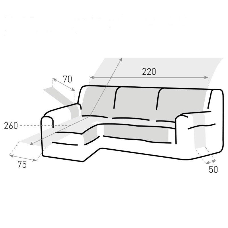Cubre sofá Chaise Longue DRY PROTECT