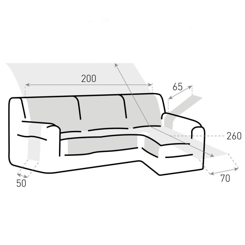 Cubre sofá Chaise Longue DRY PROTECT