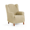 Bi Stretch Wing Chair Cover Stark
