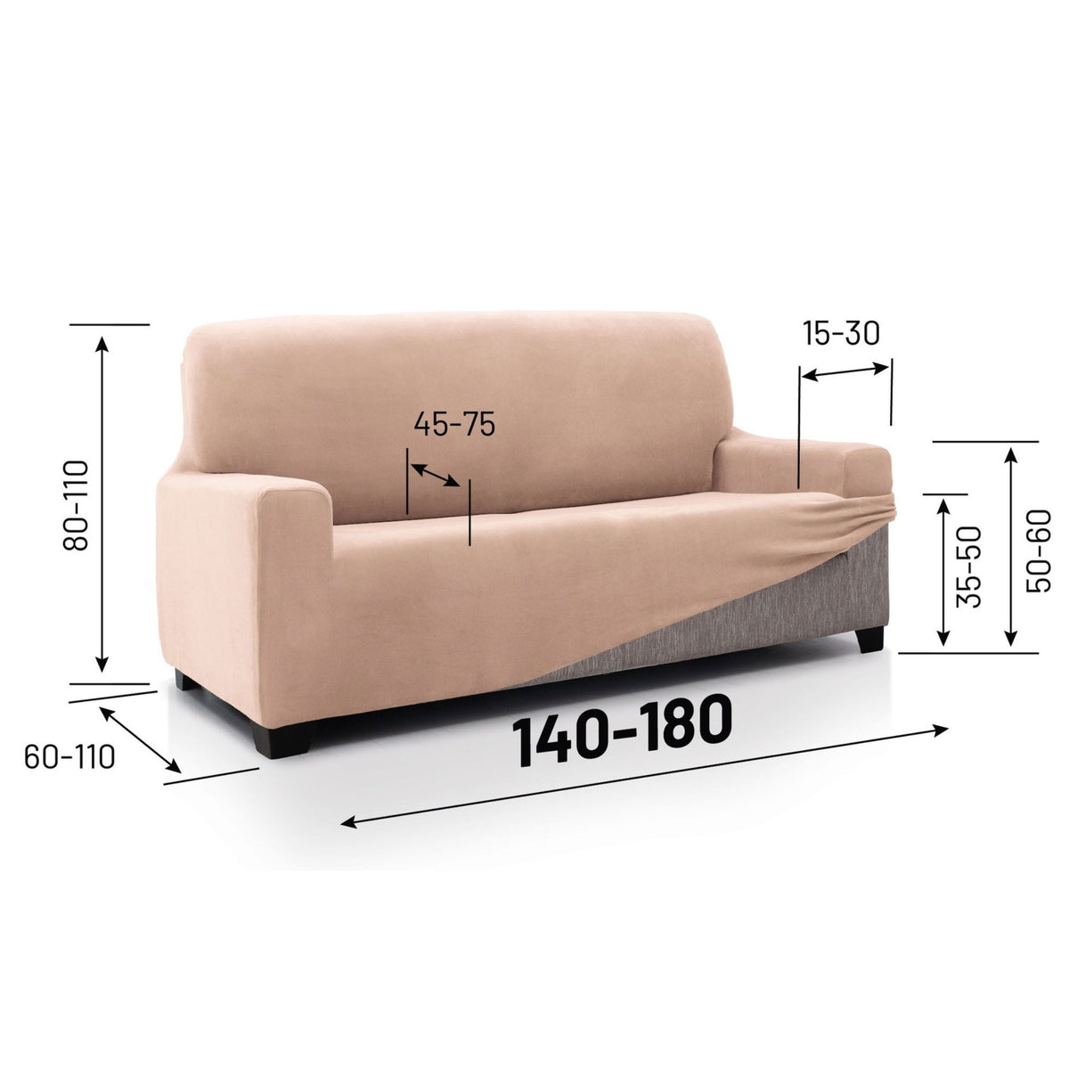 Super Stretch Sofa Cover Velvet