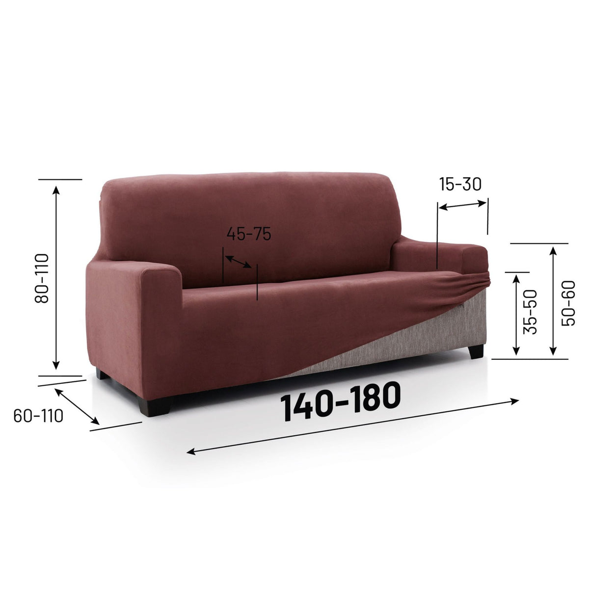 Super Stretch Sofa Cover Velvet