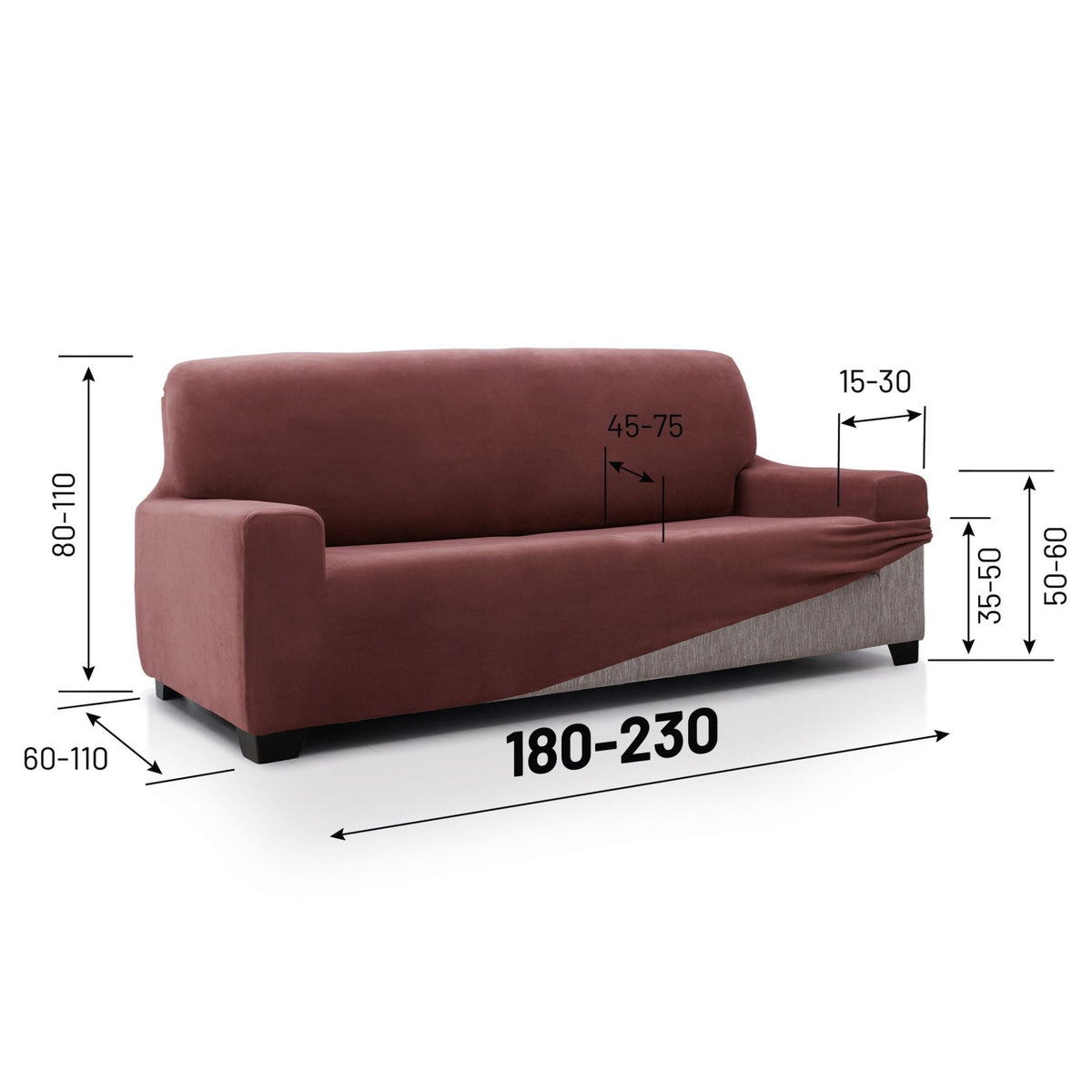 Super Stretch Sofa Cover Velvet