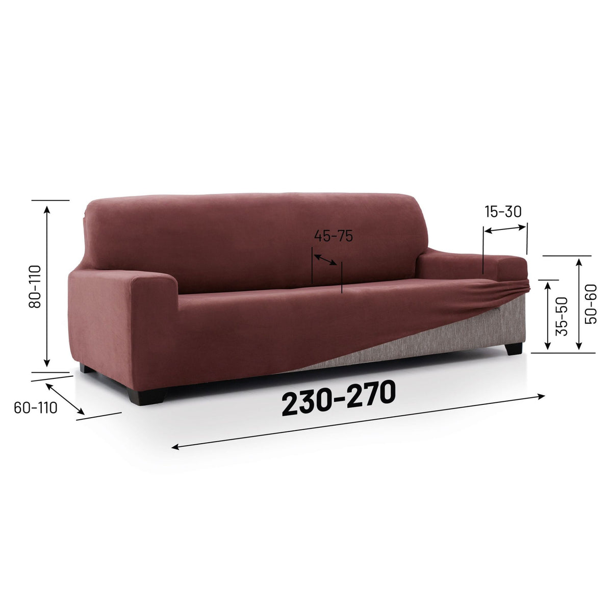 Super Stretch Sofa Cover Velvet