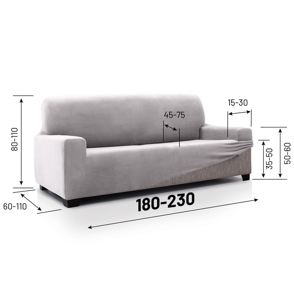 Super Stretch Sofa Cover Velvet