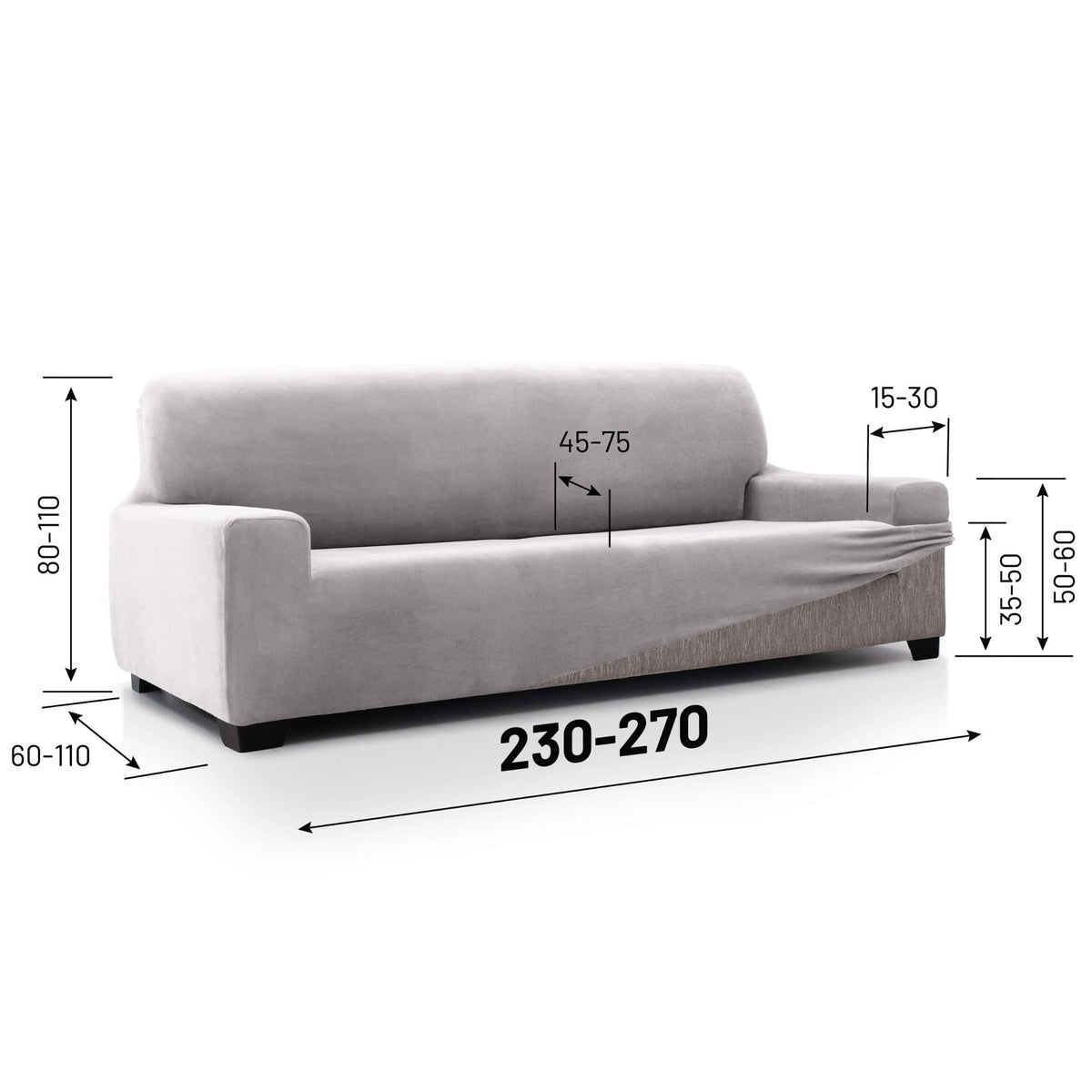 Super Stretch Sofa Cover Velvet