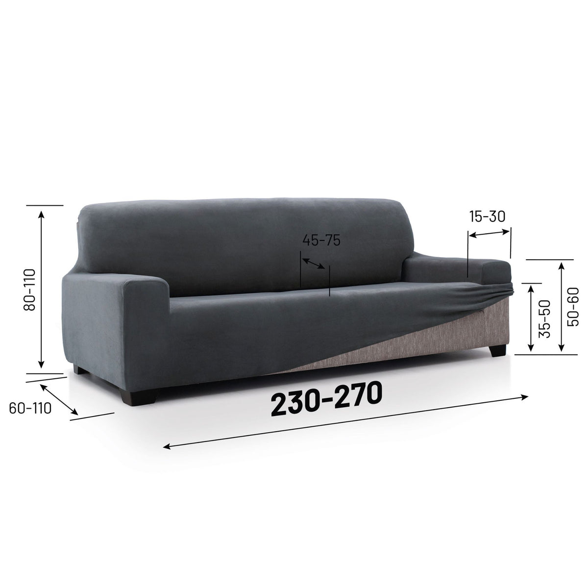 Super Stretch Sofa Cover Velvet