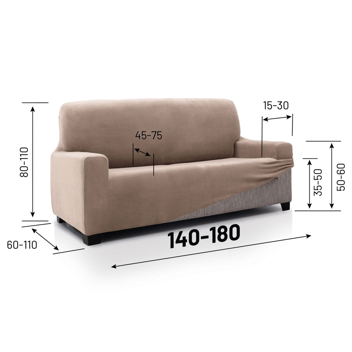 Super Stretch Sofa Cover Velvet