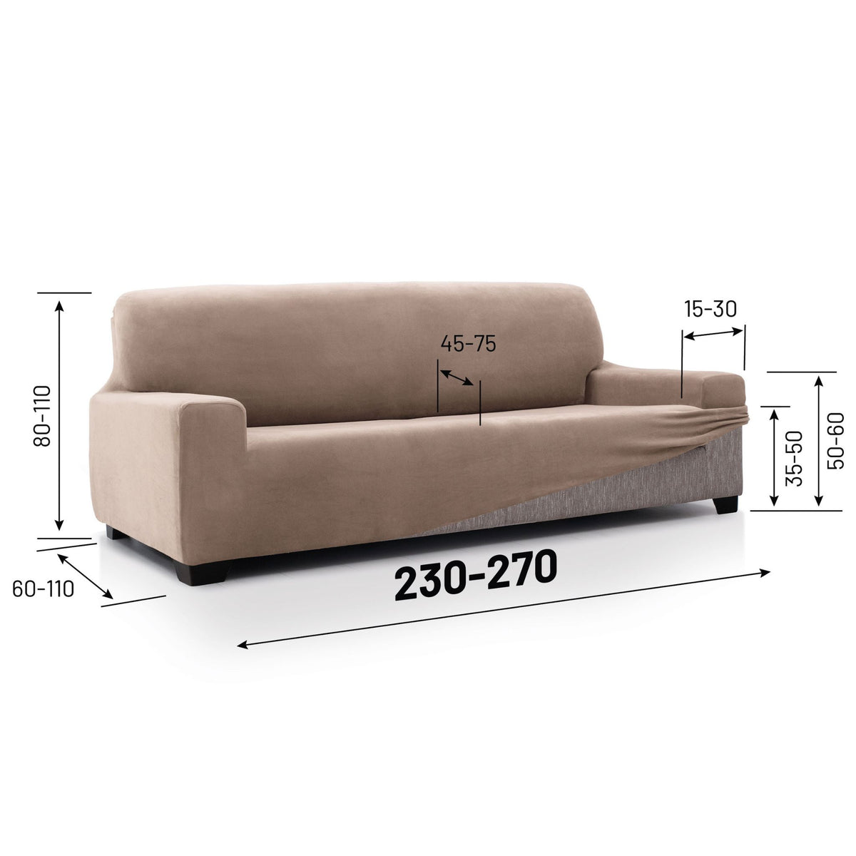 Super Stretch Sofa Cover Velvet